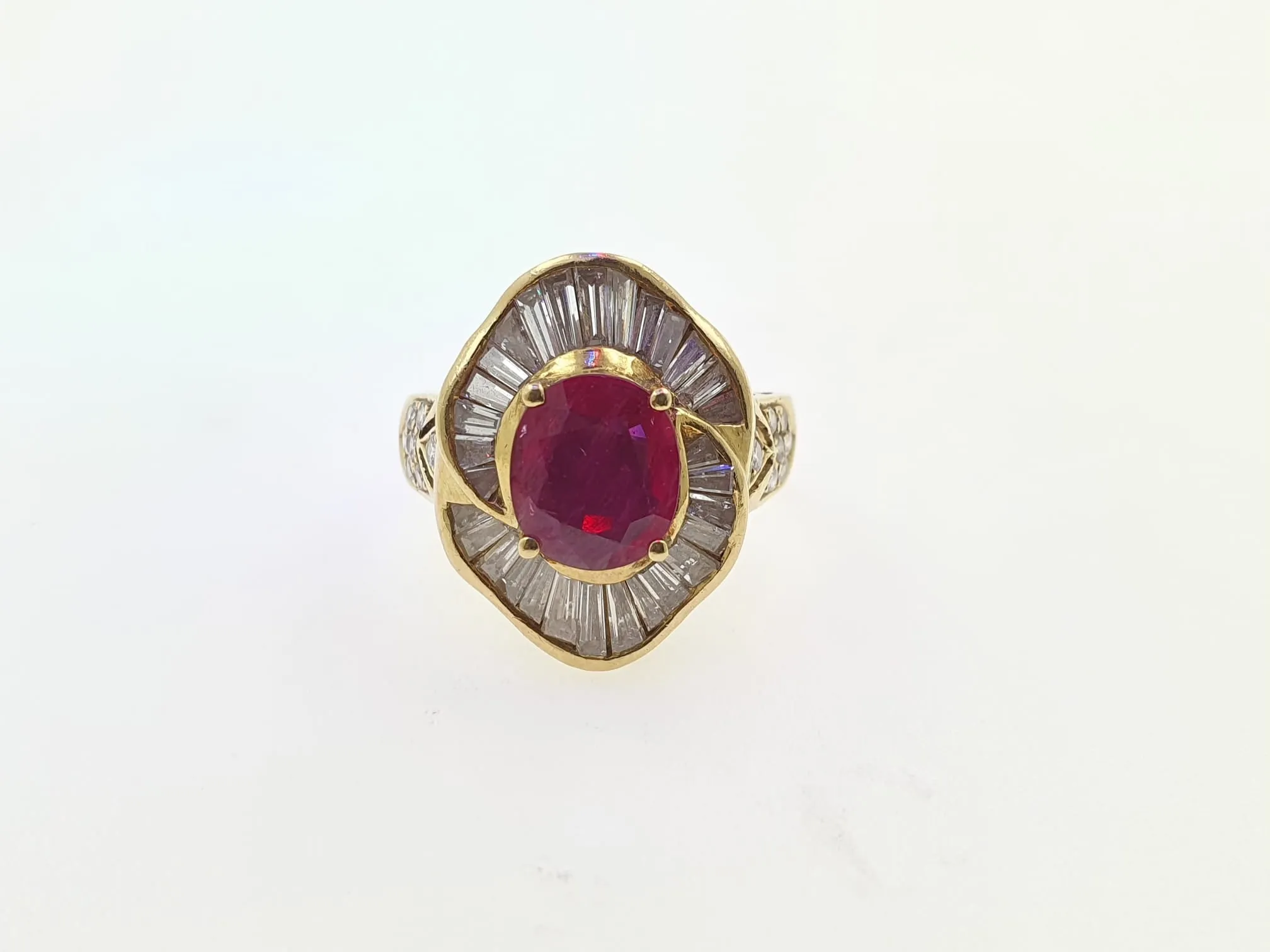 Bague Rubis et Diamants Or 750/000 sold by 58 Facettes product image thumbnail 2