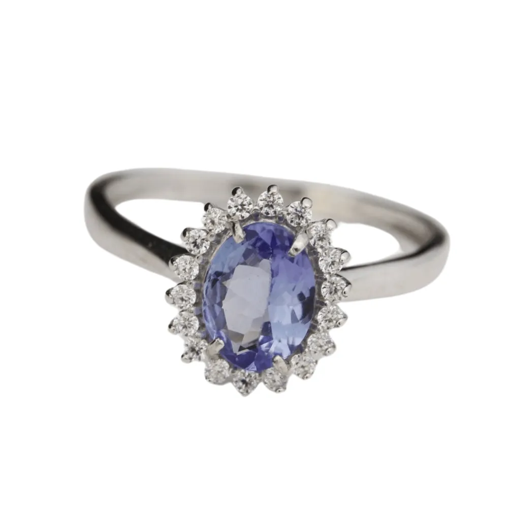 Bague Tanzanite Diamants sold by 58 Facettes