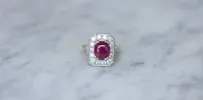 Bague Octogonale Rubis et Diamants sold by 58 Facettes