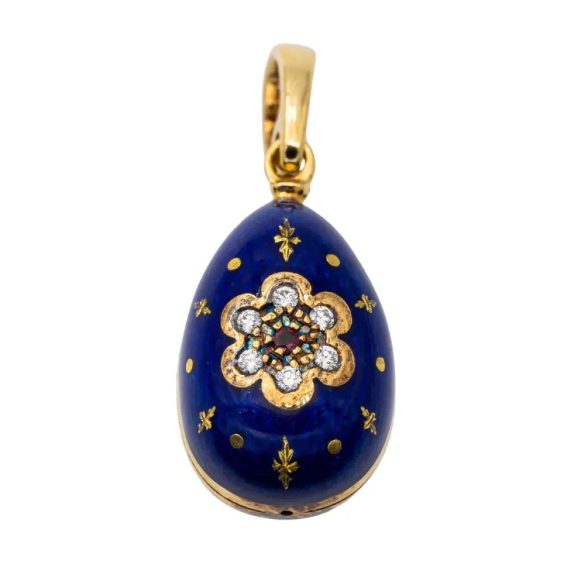 Fabergé Pendentif oeuf Or jaune Rubis sold by 58 Facettes