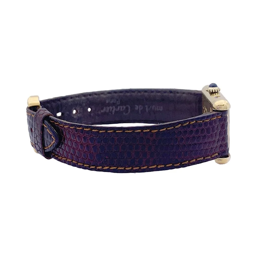 Montre Cartier "Tank Must" argent plaqué or, cadran laqué rouge. sold by 58 Facettes product image thumbnail 5