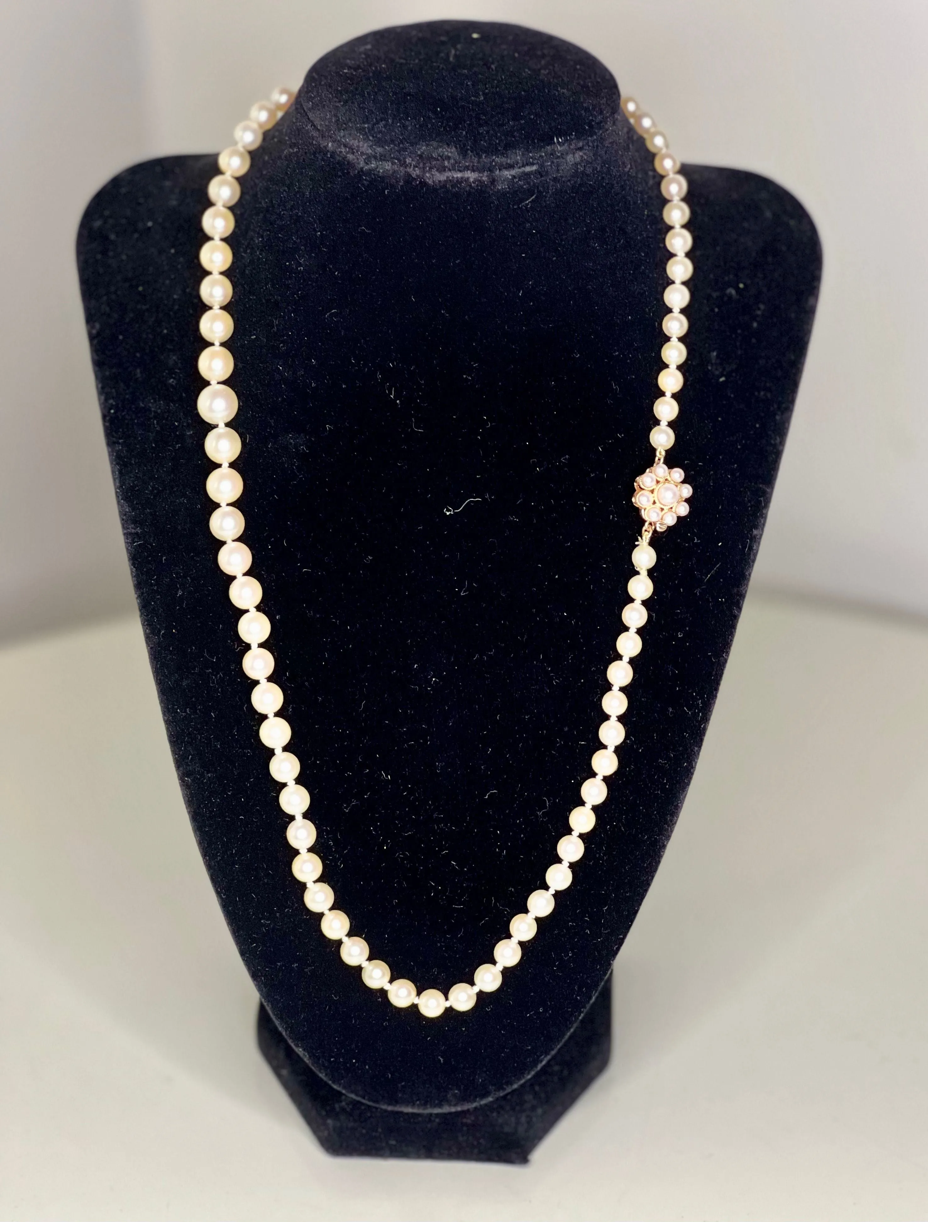 Collier 75 perles de culture Akoya fermoir perles et or sold by 58 Facettes product image thumbnail 4