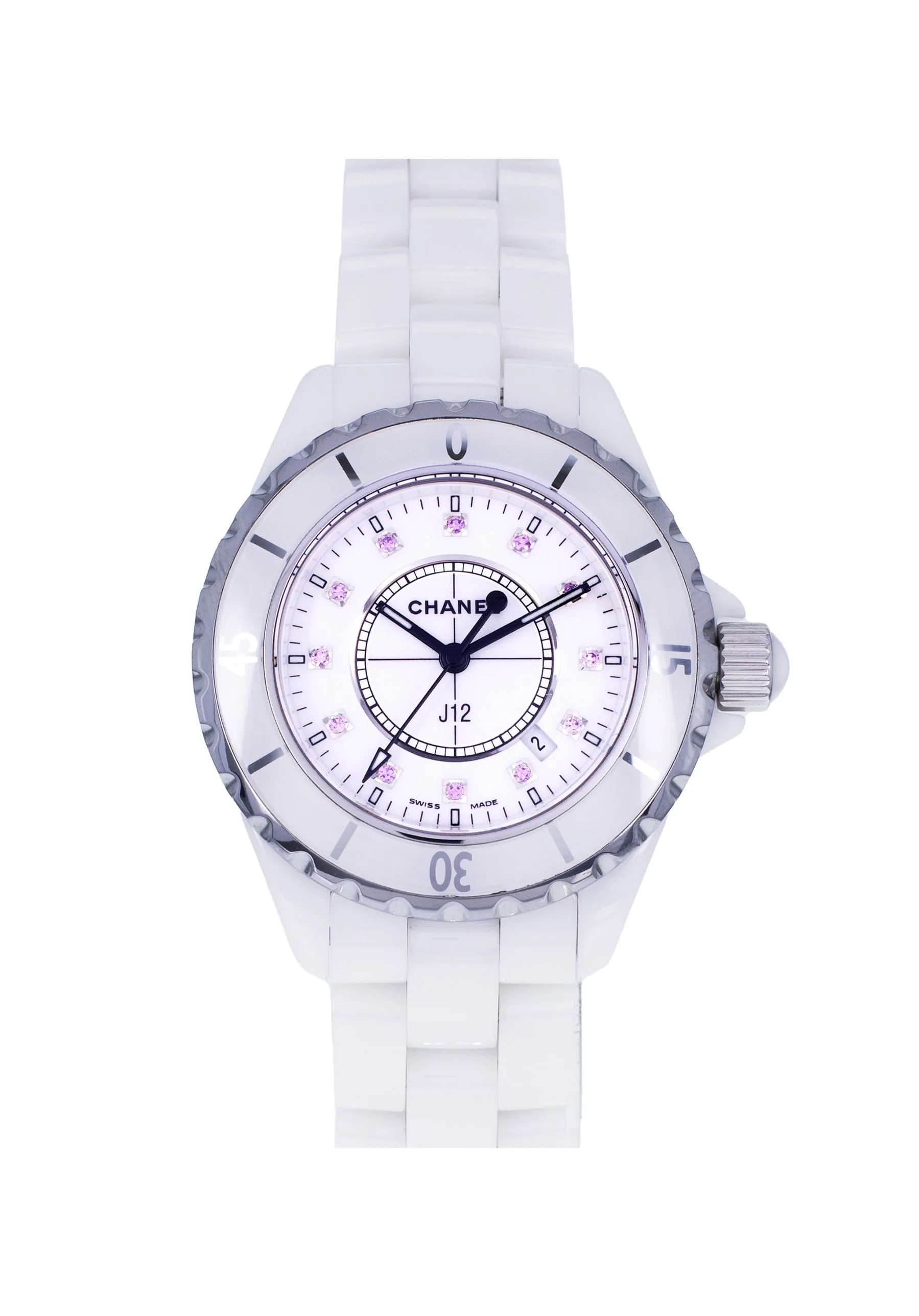 Montre CHANEL J12 Quartz Diamants 33 mm Quartz sold by 58 Facettes product image thumbnail 2