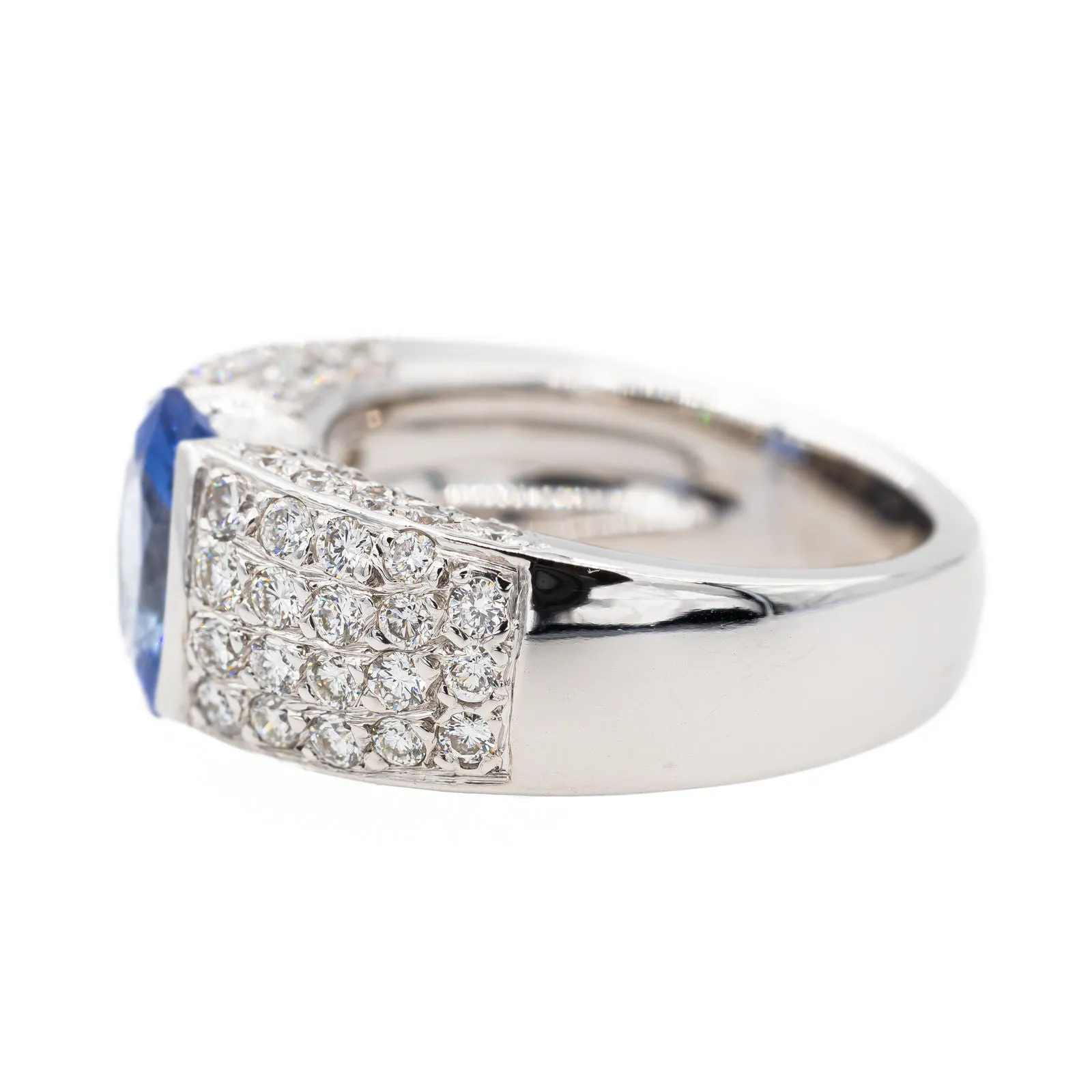 Bague Or blanc Saphir sold by 58 Facettes product image thumbnail 3