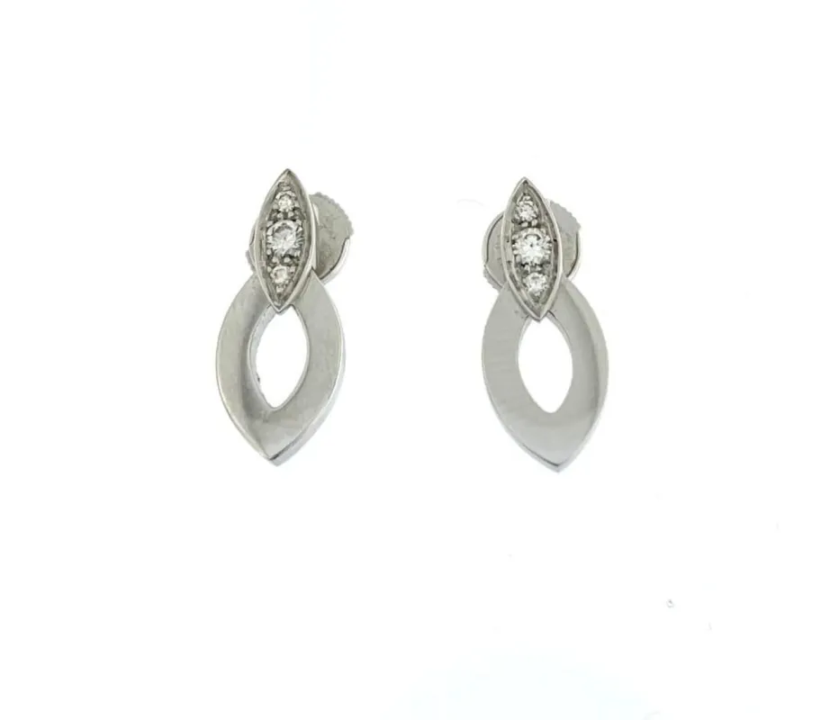 Cartier - Boucles d'Oreilles Diadea Or Blanc et Diamants sold by 58 Facettes