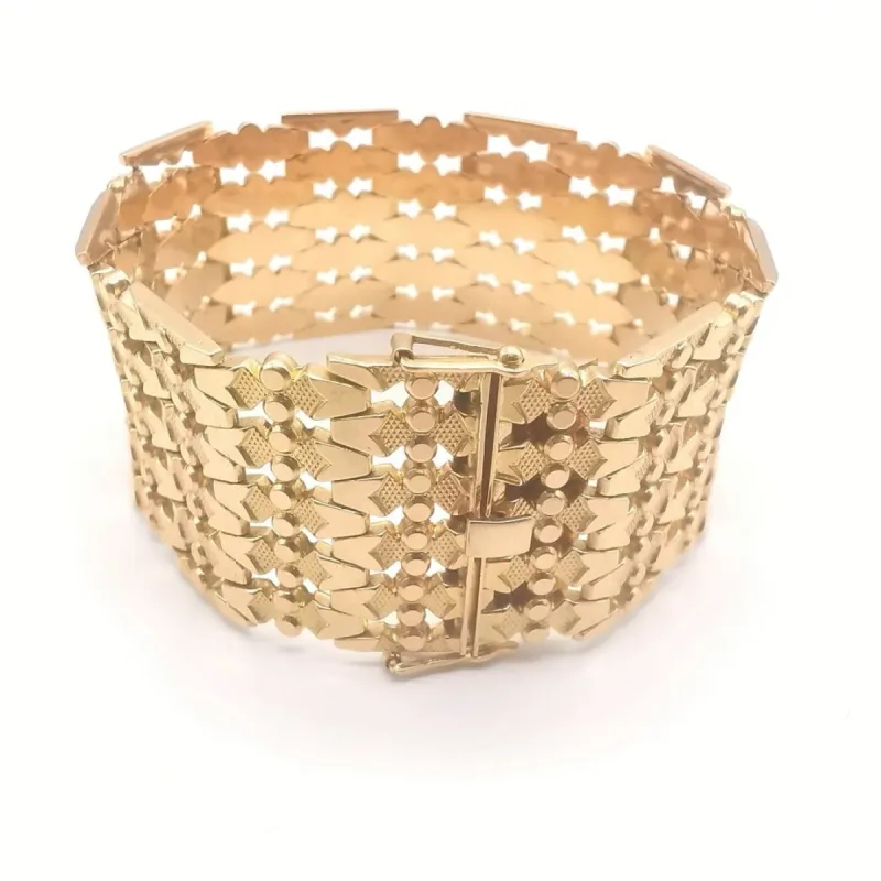 Bracelet manchette or jaune sold by 58 Facettes