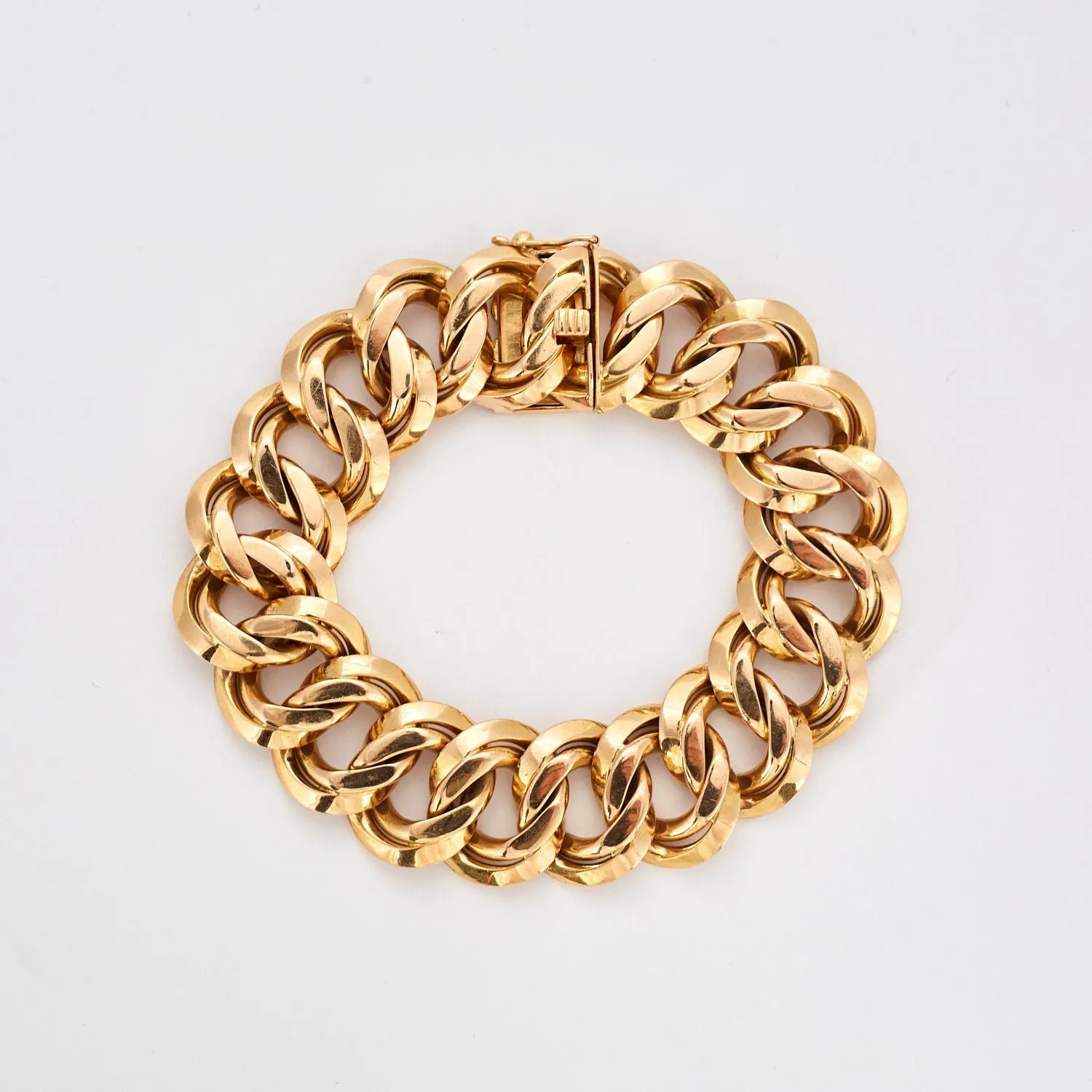 Bracelet maille américaine or rose sold by 58 Facettes product image thumbnail 4