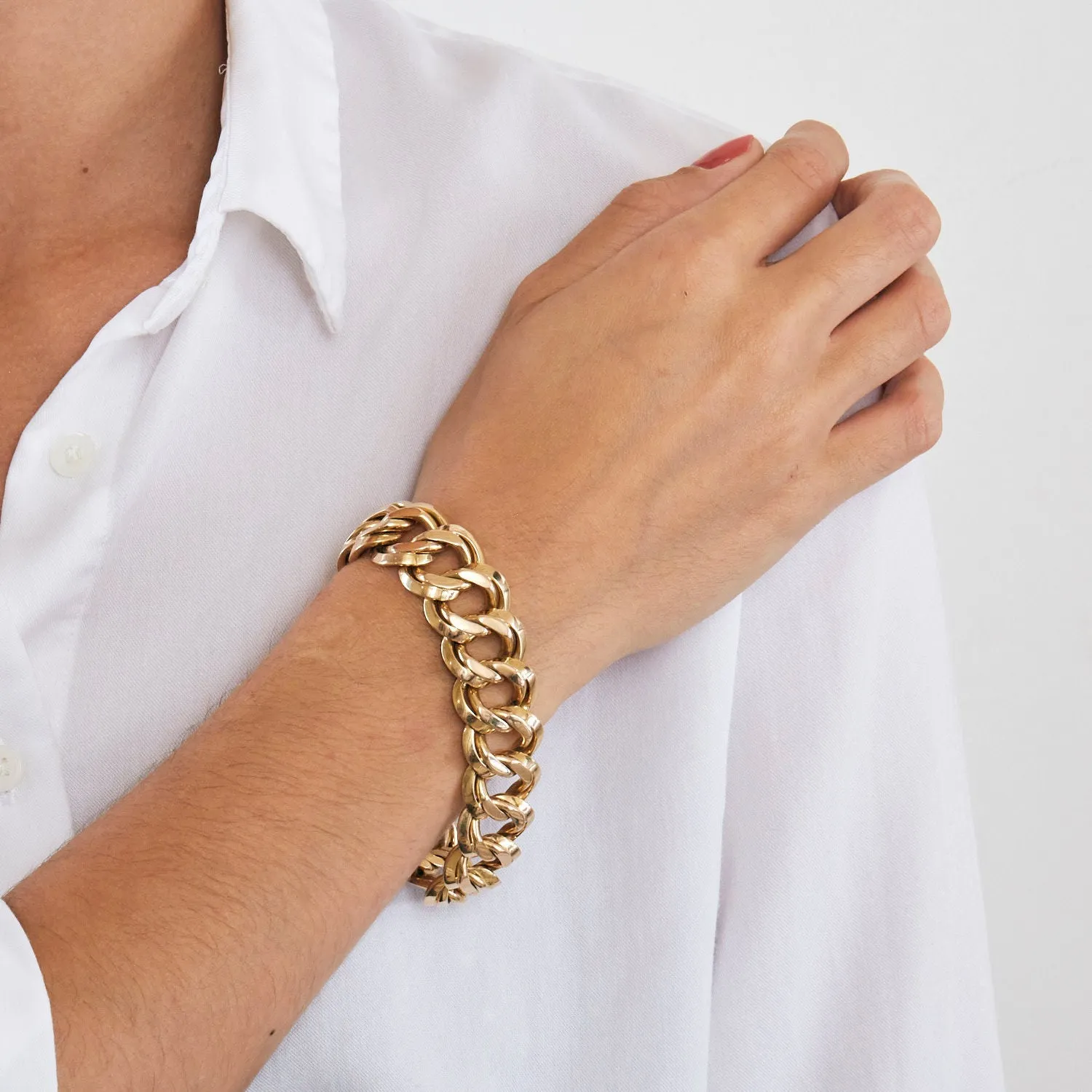 Bracelet maille américaine or rose sold by 58 Facettes product image thumbnail 2