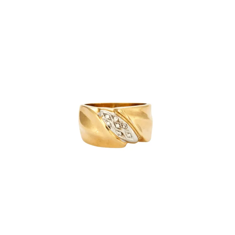 Bague bandeau sertie de diamants sold by 58 Facettes