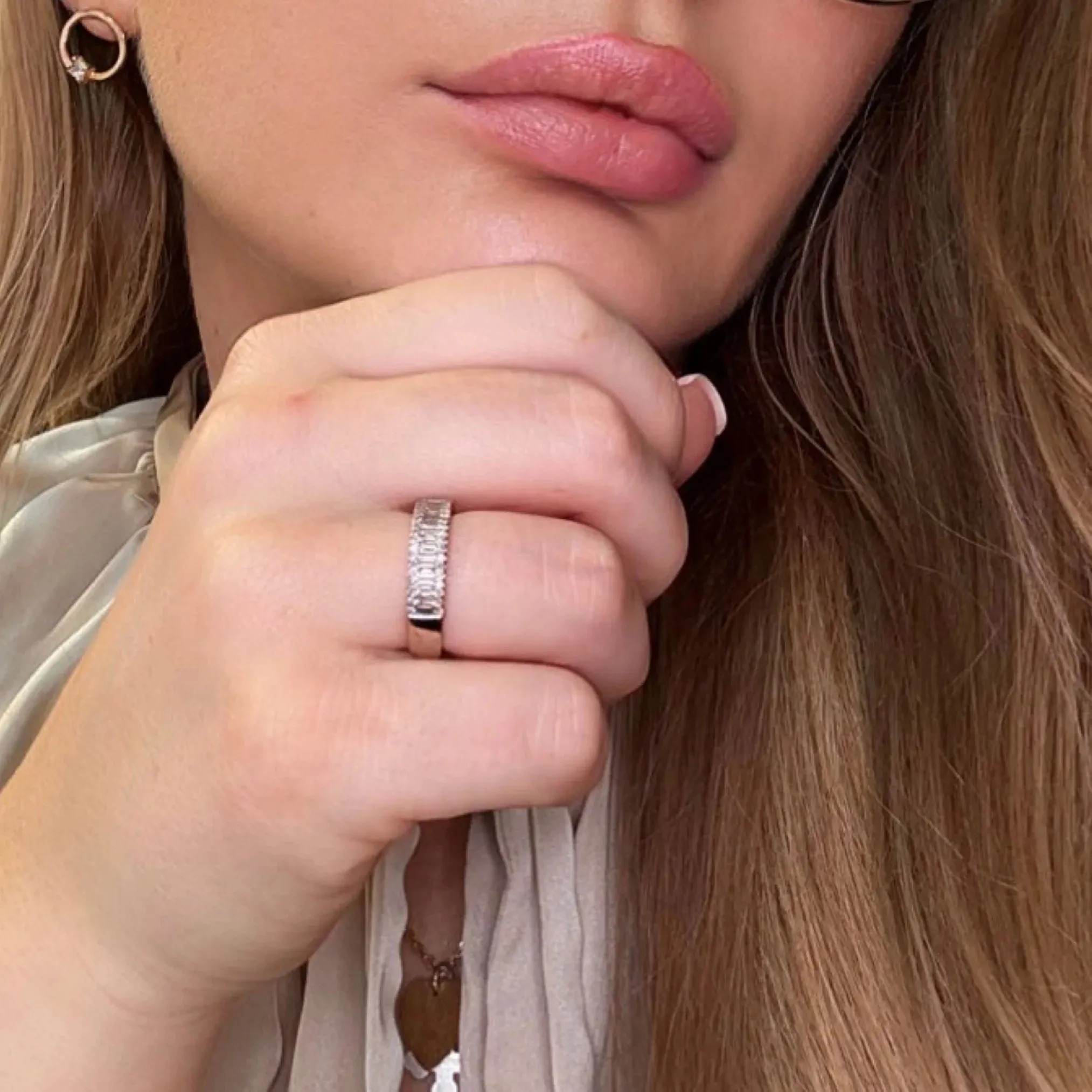 Alliance Or Blanc 18k Diamants sold by 58 Facettes product image thumbnail 2