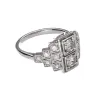 Bague style Art déco Or gris Diamants sold by 58 Facettes