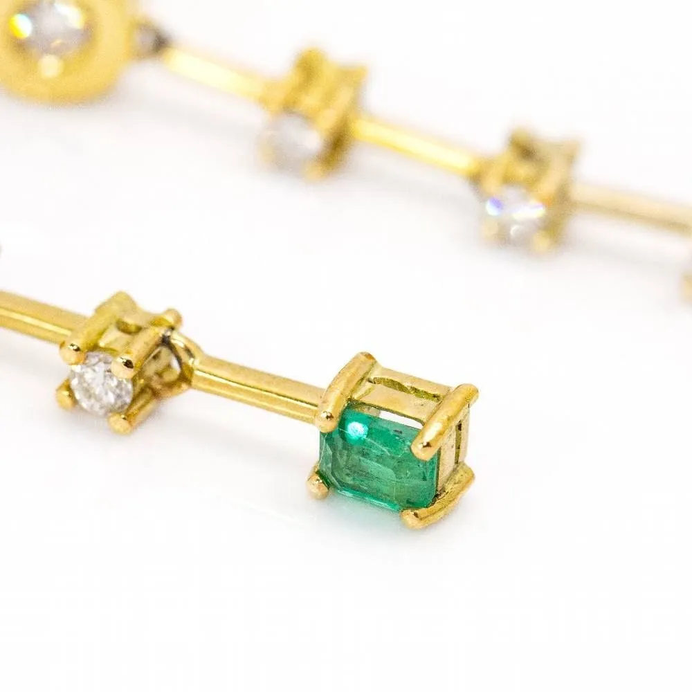 Boucles d'oreilles colombiennes en or et émeraudes sold by 58 Facettes product image thumbnail 4