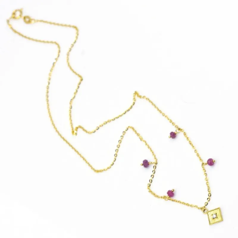 Collier CAMPANILLA en Or et Rubis sold by 58 Facettes