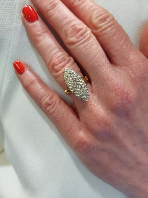 BAGUE MARQUISE DIAMANTS sold by 58 Facettes product image thumbnail 2