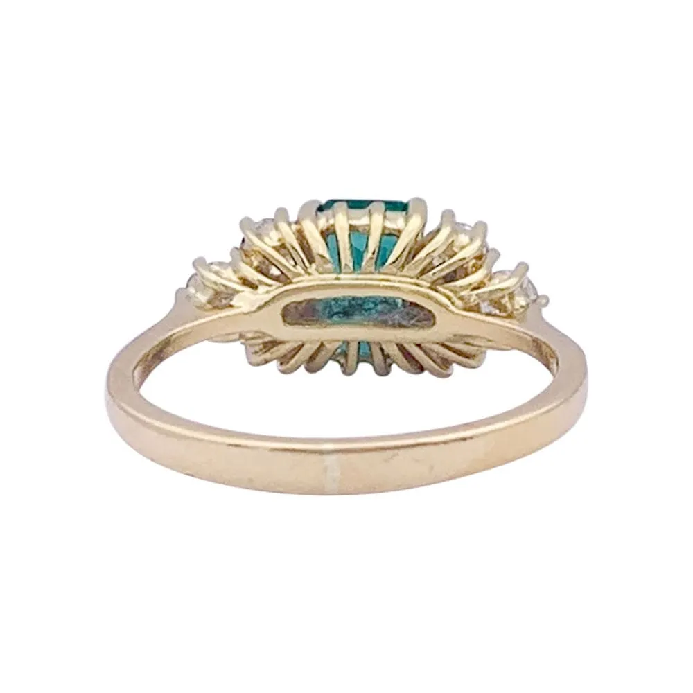 Bague or jaune, émeraude, diamants. sold by 58 Facettes product image thumbnail 4