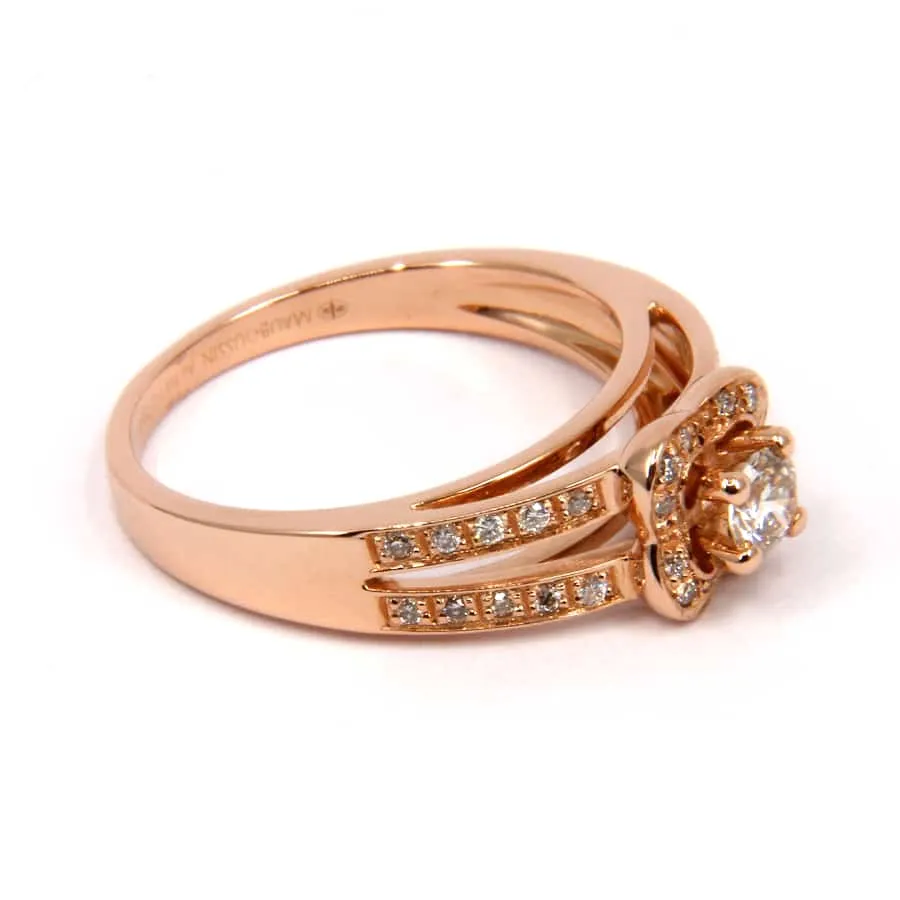 MAUBOUSSIN - Bague Solitaire Chance of love n°2 or rose et diamant sold by 58 Facettes product image thumbnail 4
