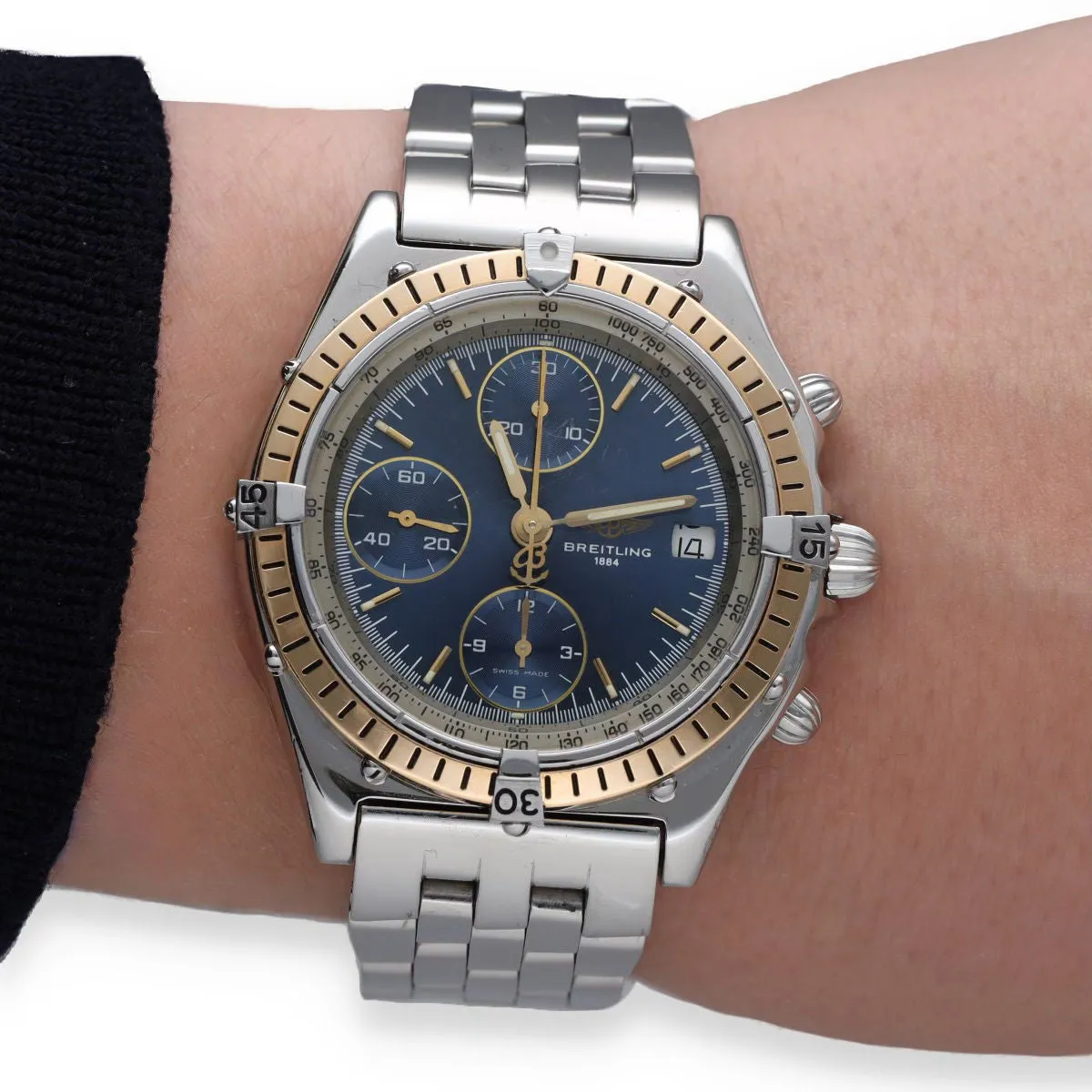Montre Breitling Chronomat or et acier automatique sold by 58 Facettes product image thumbnail 2