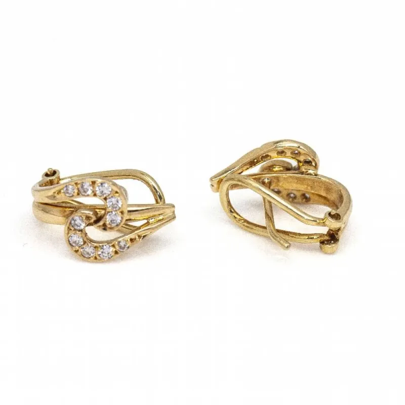 Boucles d'oreilles originales 1955 en Or et Diamant sold by 58 Facettes