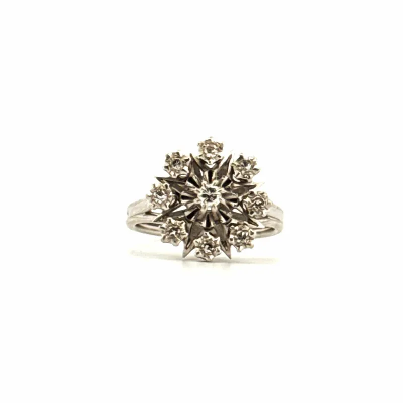Bague Entourage Or Blanc sold by 58 Facettes