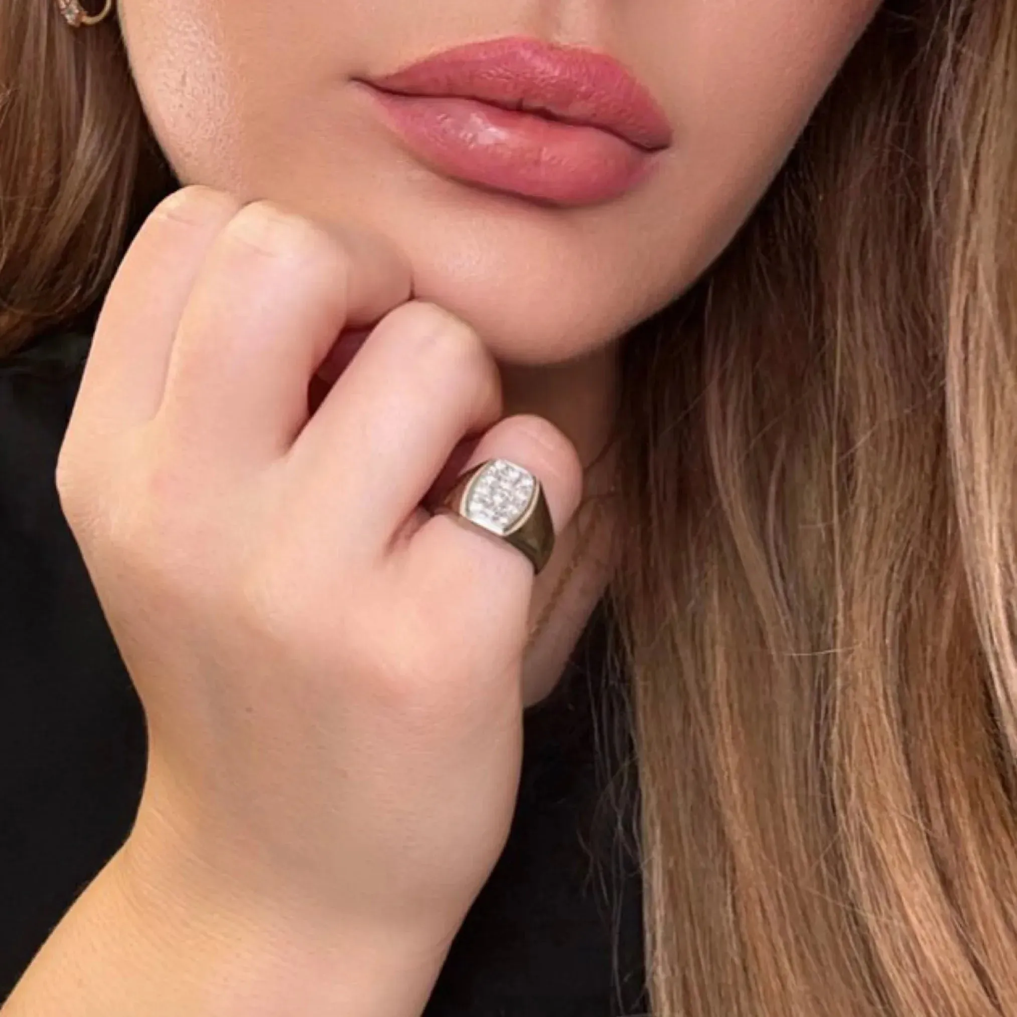 Chevalière Or Blanc & Diamants sold by 58 Facettes product image thumbnail 2