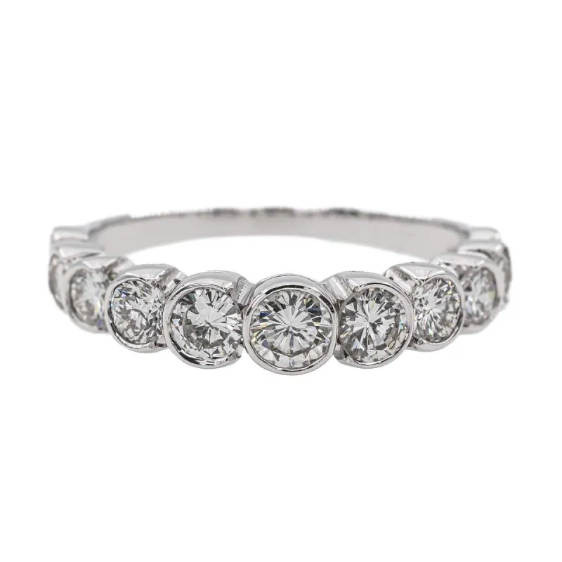 Bague Alliance Or blanc Diamant sold by 58 Facettes