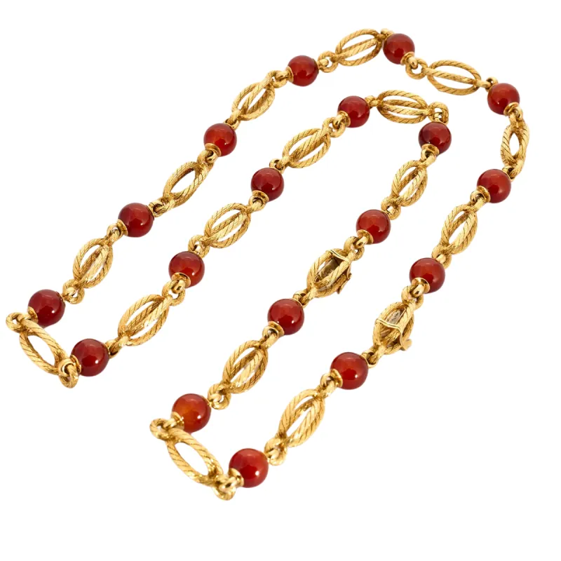 ALDEBERT - Sautoir or jaune cornaline sold by 58 Facettes