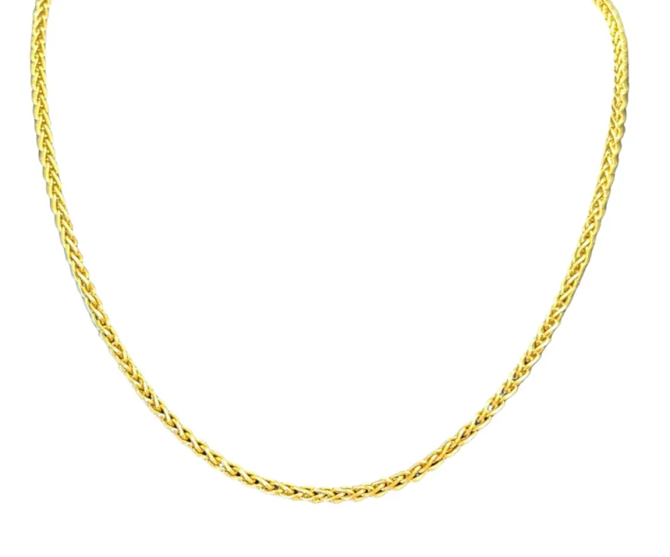 Chaine maille palmier or jaune sold by 58 Facettes