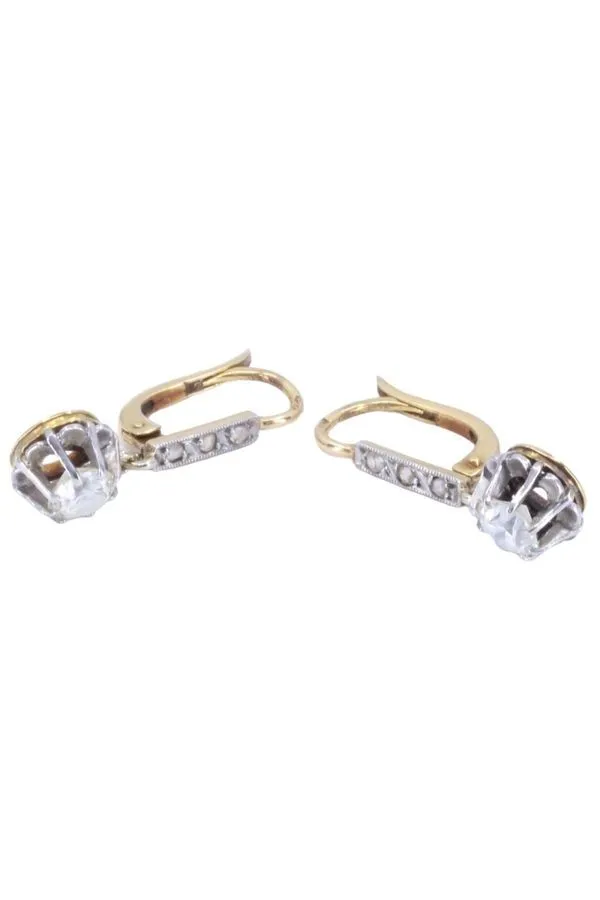 DORMEUSES DIAMANTS ART NOUVEAU sold by 58 Facettes product image thumbnail 3