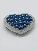 Pendentif coeur saphirs, diamants, or blanc sold by 58 Facettes