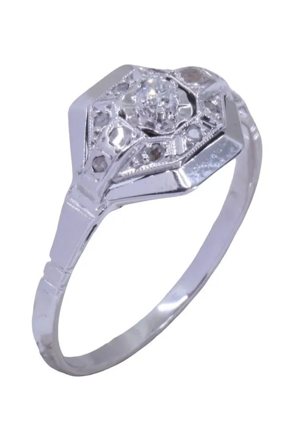 BAGUE ART DÉCO DIAMANT sold by 58 Facettes product image thumbnail 5