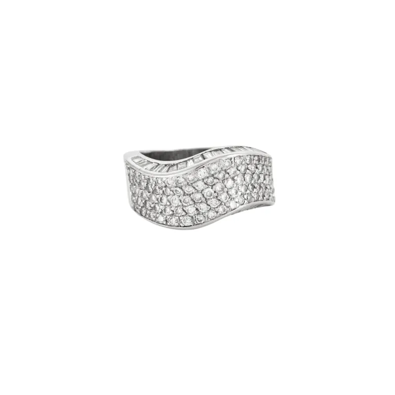 Bague mouvementée Or gris Diamants sold by 58 Facettes
