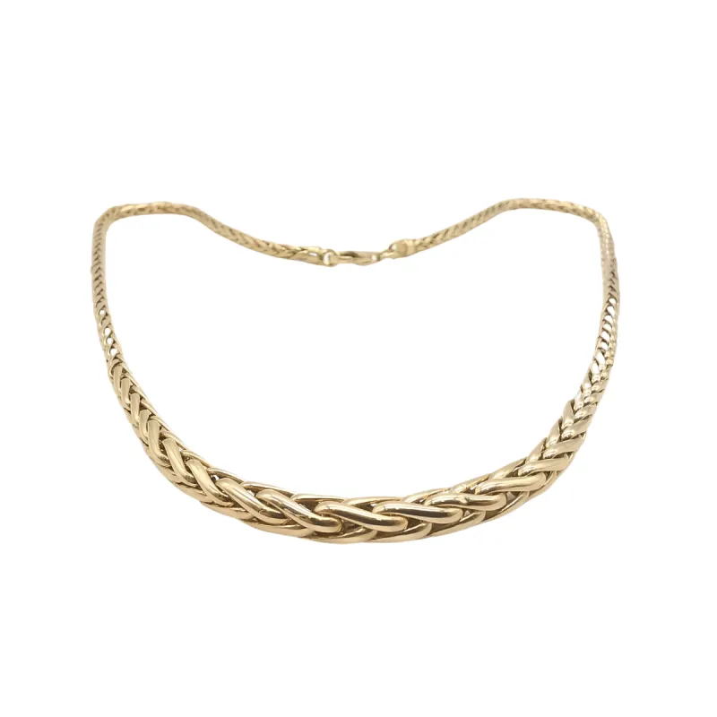 Collier maille palmier or jaune sold by 58 Facettes