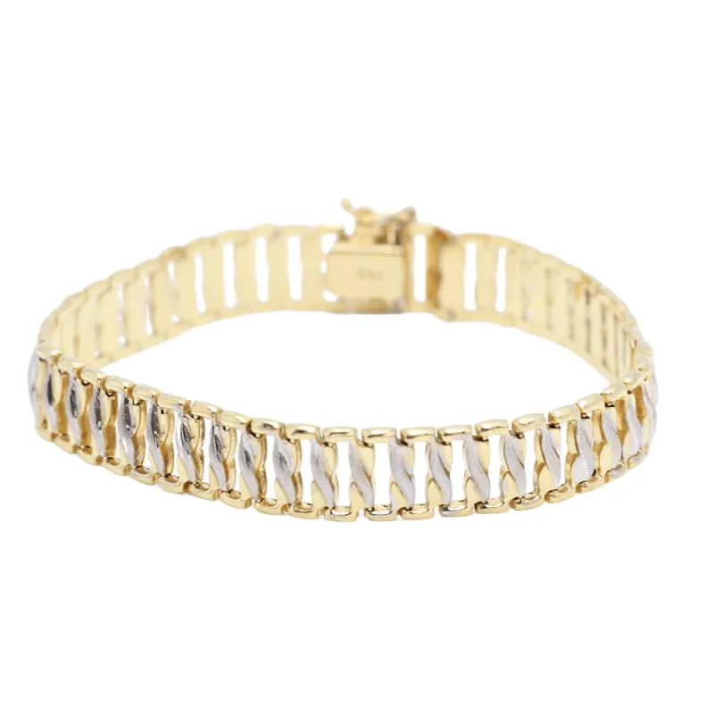 Bracelet articulé en or bicolore sold by 58 Facettes
