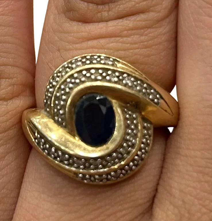 Bague or jaune saphir sold by 58 Facettes