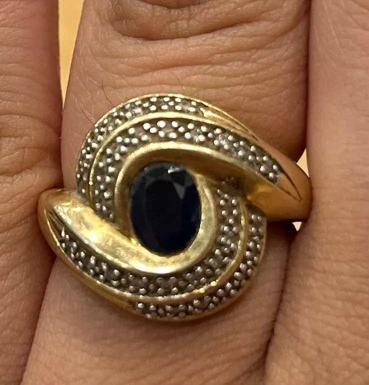 Bague or jaune saphir sold by 58 Facettes product image thumbnail 2