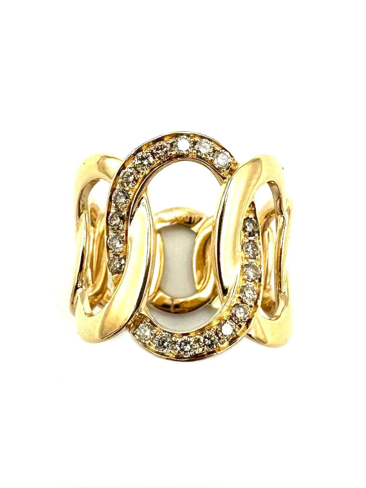 POMELLATO. Collection Brera, bague or rose 18K et diamants cognac sold by 58 Facettes product image thumbnail 2