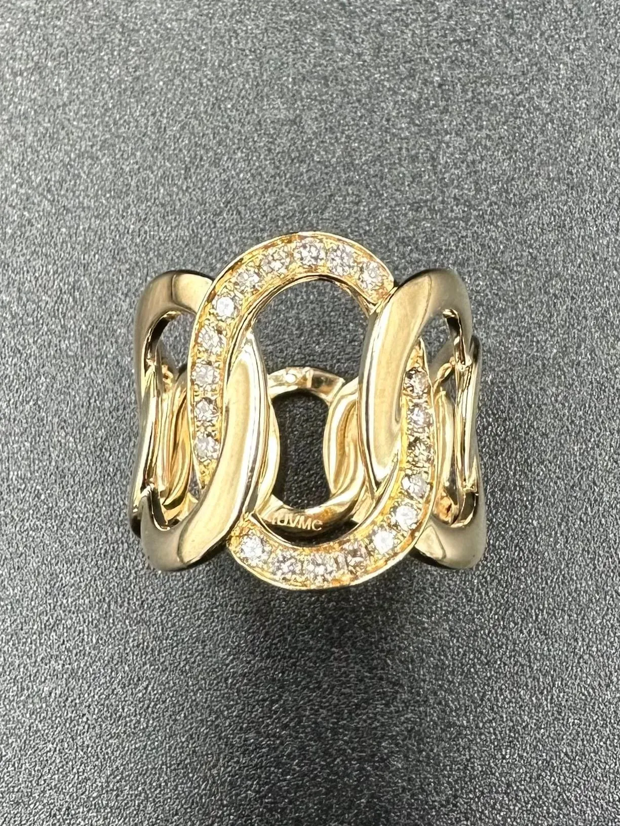 POMELLATO. Collection Brera, bague or rose 18K et diamants cognac sold by 58 Facettes product image thumbnail 3