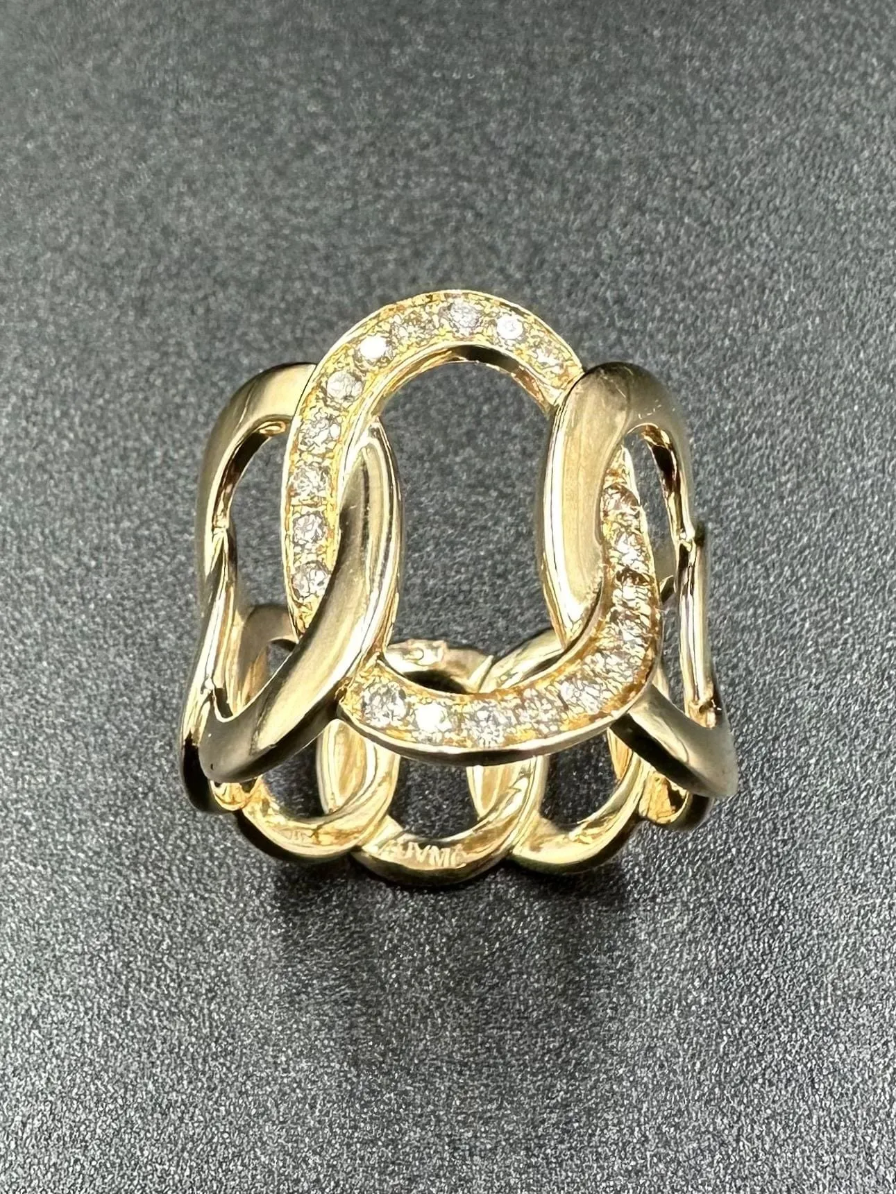 POMELLATO. Collection Brera, bague or rose 18K et diamants cognac sold by 58 Facettes product image thumbnail 4