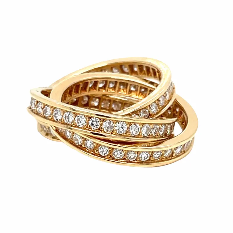 CARTIER - Bague roulante Trinity diamant 3 carats sold by 58 Facettes