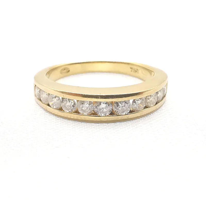 Alliance Or jaune et Diamants sold by 58 Facettes