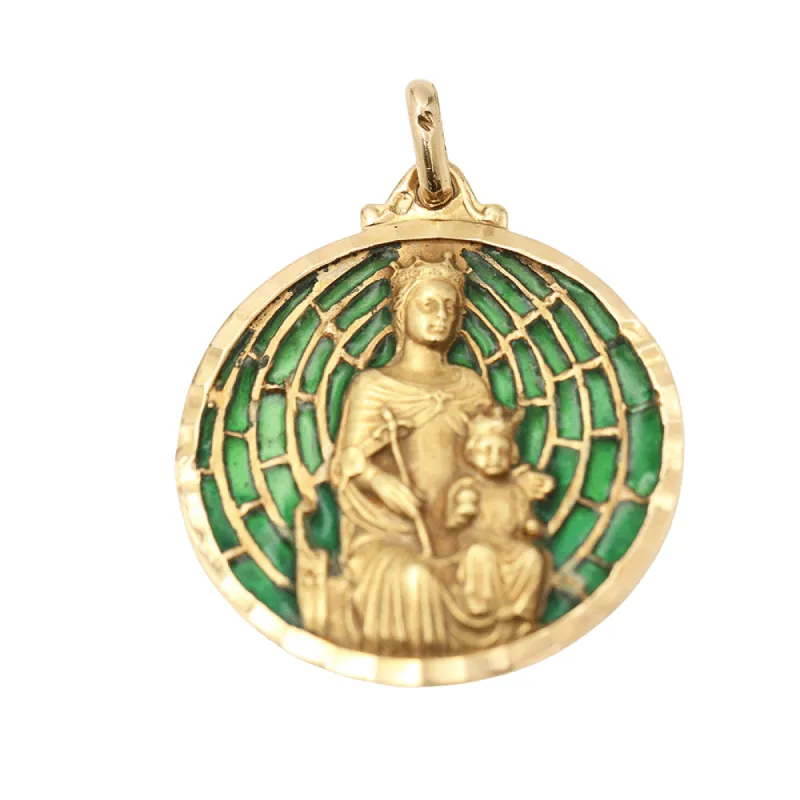 Pendentif religieux en or 18 carats avec émail sold by 58 Facettes