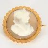 Broche en or jaune camée agate sold by 58 Facettes