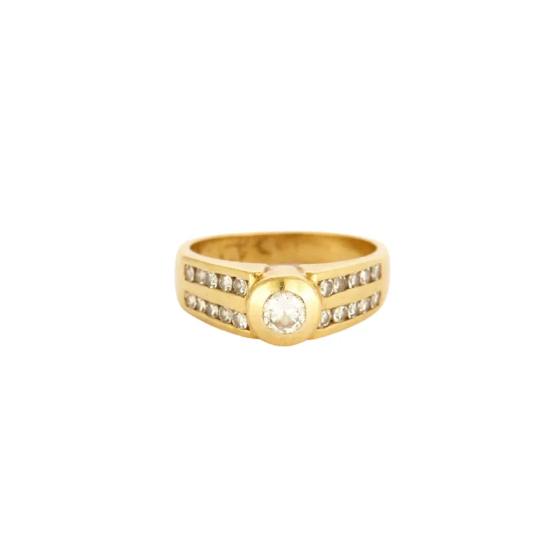 Bague Chevalière Solitaire sold by 58 Facettes