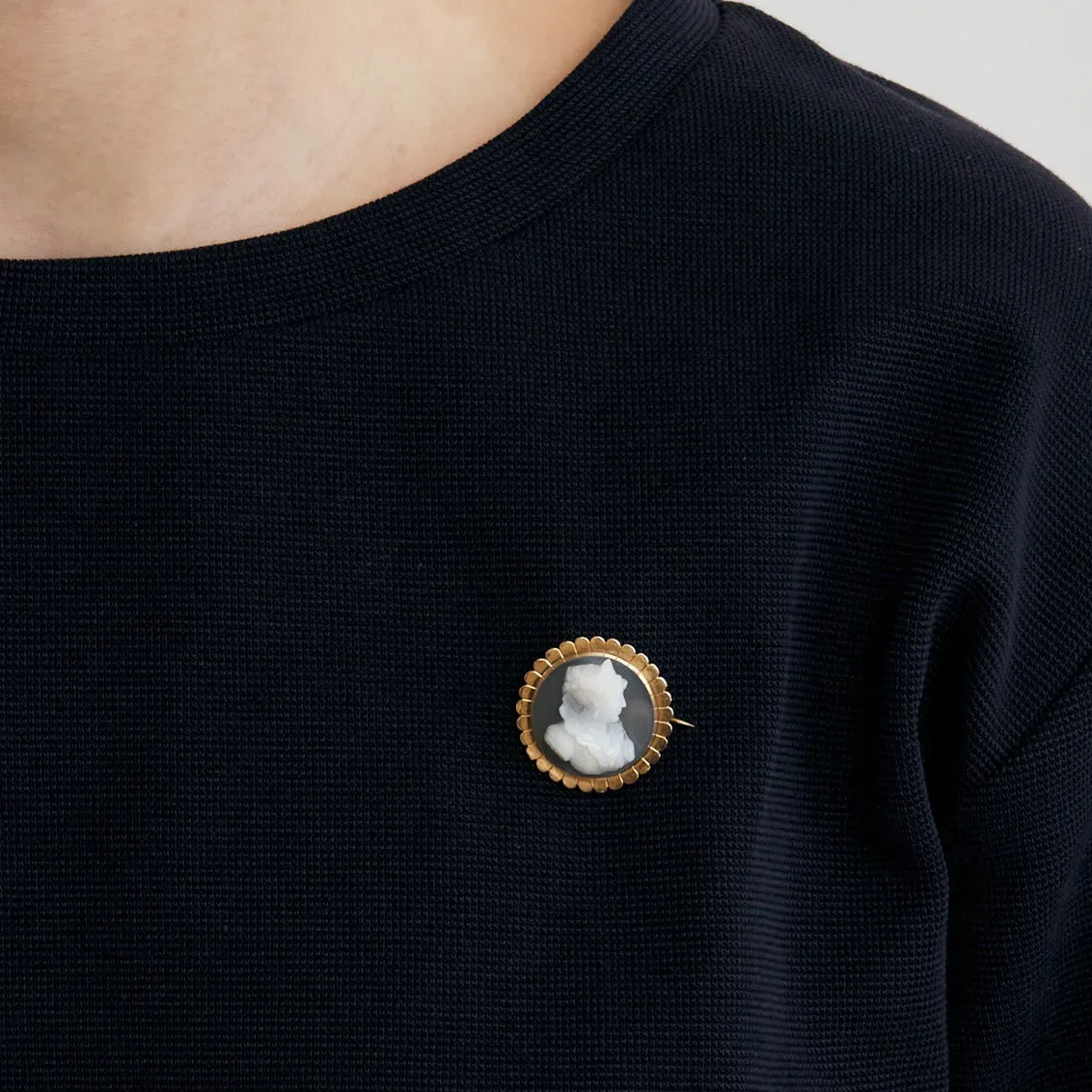 Broche en or jaune camée agate sold by 58 Facettes product image thumbnail 3