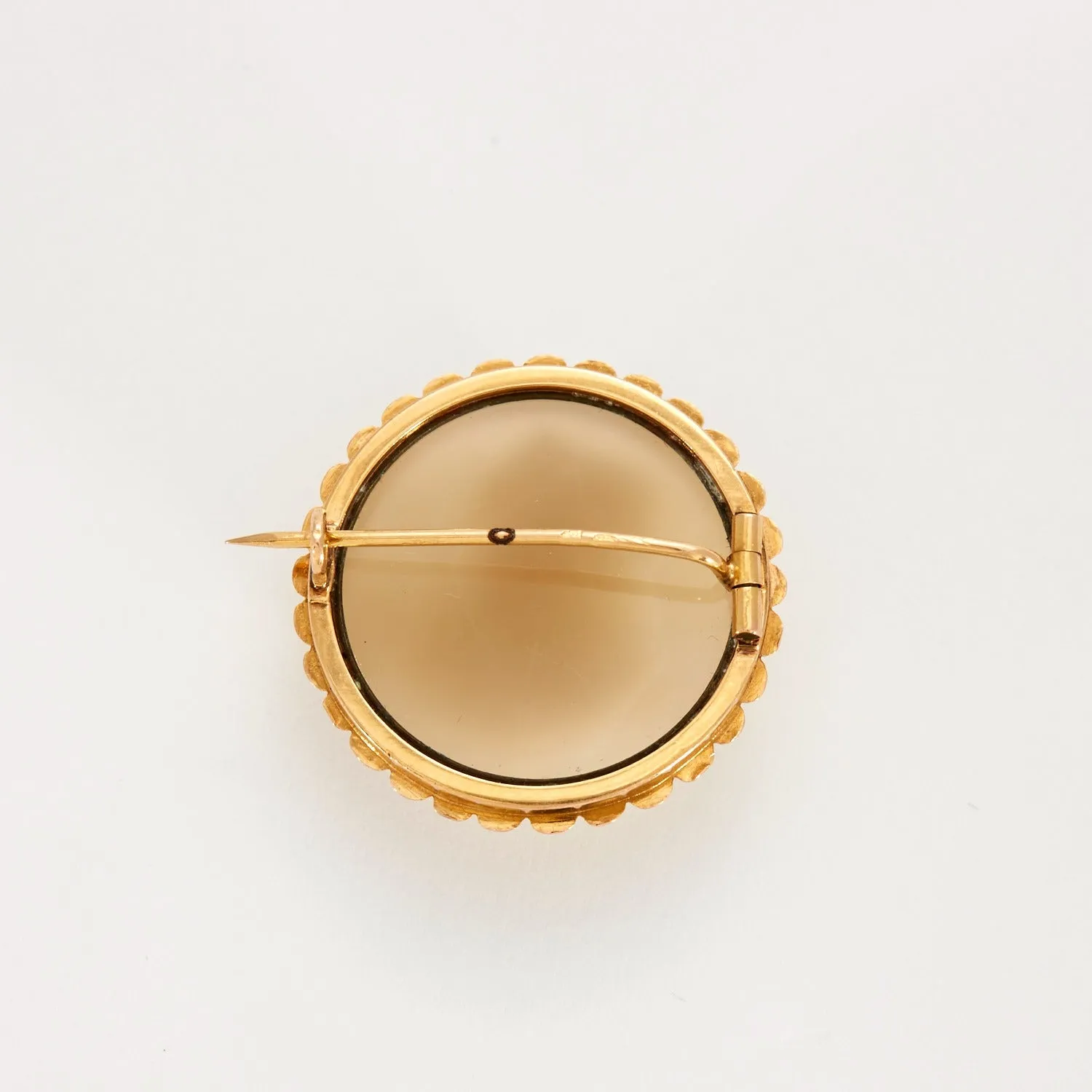 Broche en or jaune camée agate sold by 58 Facettes product image thumbnail 4