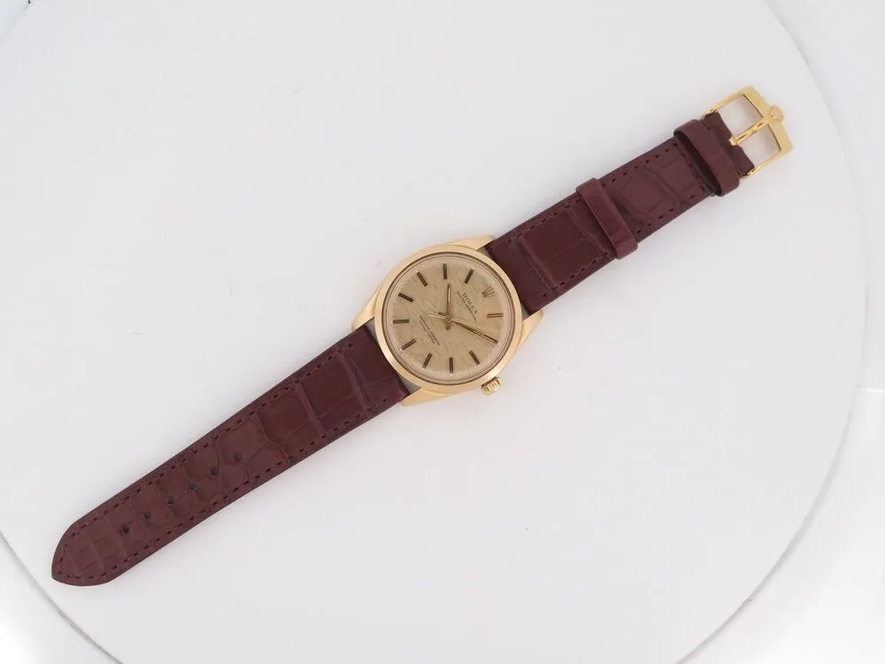vintage montre ROLEX oyster perpetual 34 mm or jaune automatique sold by 58 Facettes product image thumbnail 3
