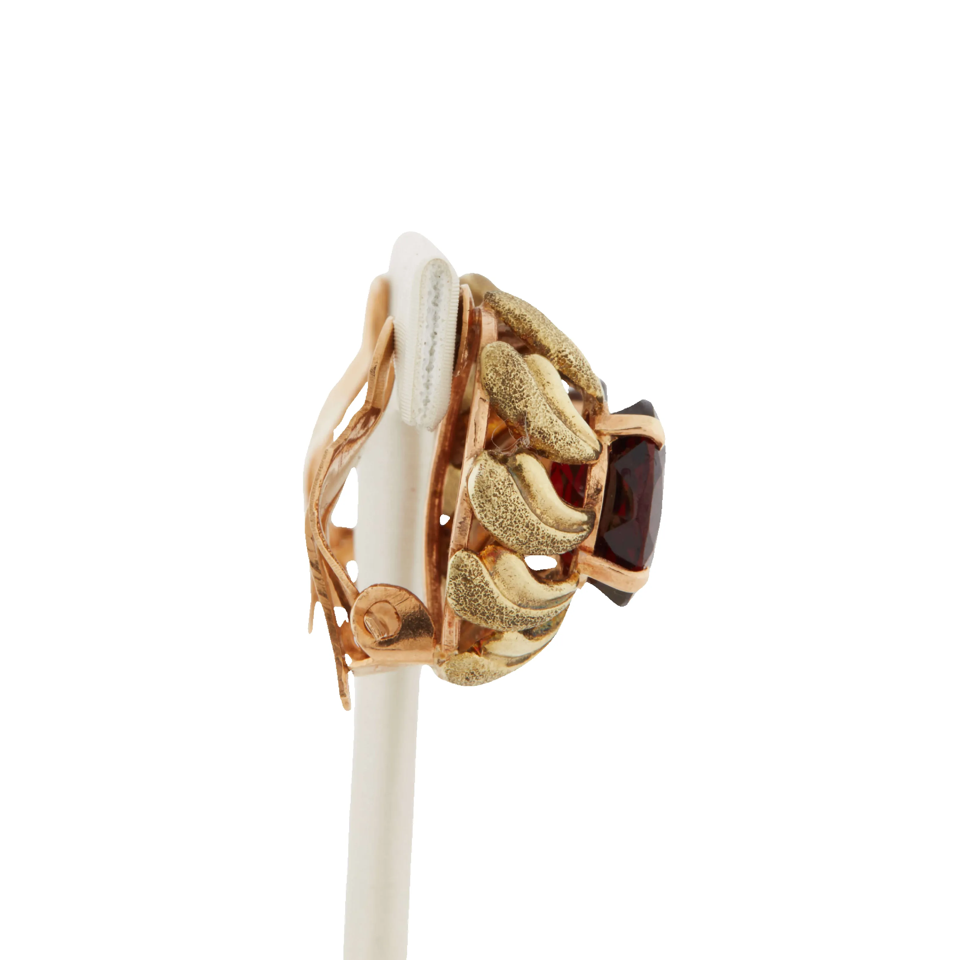 BOUCLES D’OREILLES CLIPS OR JAUNE GRENATS sold by 58 Facettes product image thumbnail 3