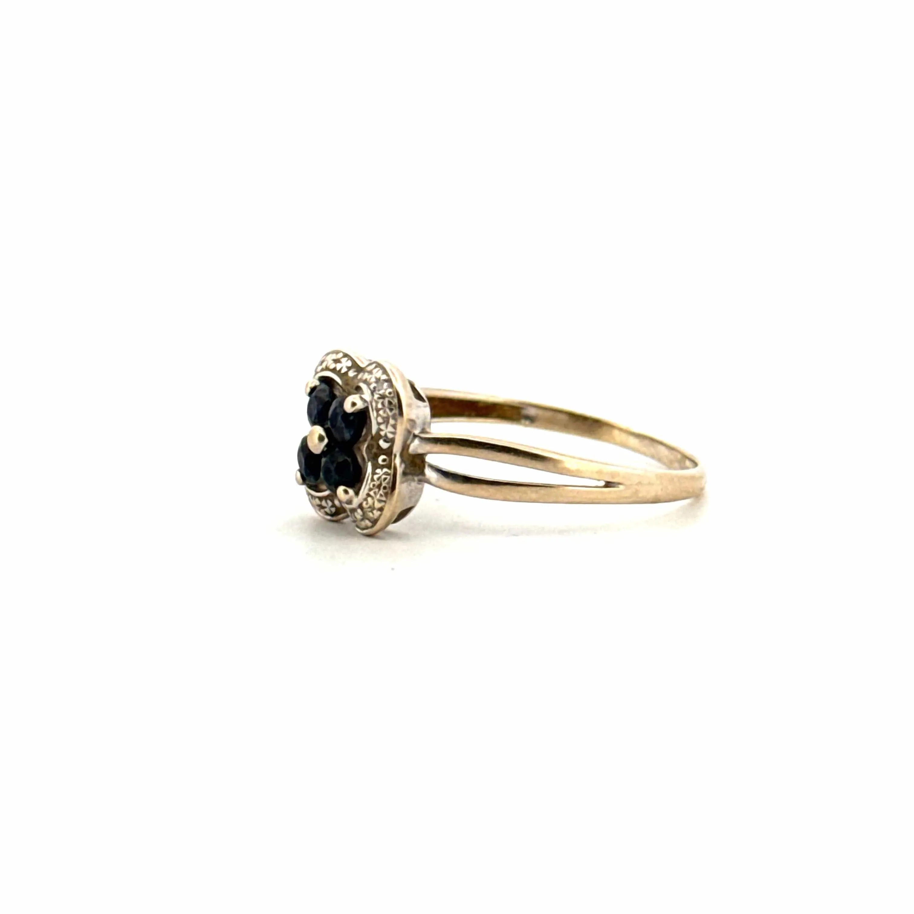 Bague Or Blanc Saphirs et Diamants sold by 58 Facettes product image thumbnail 3