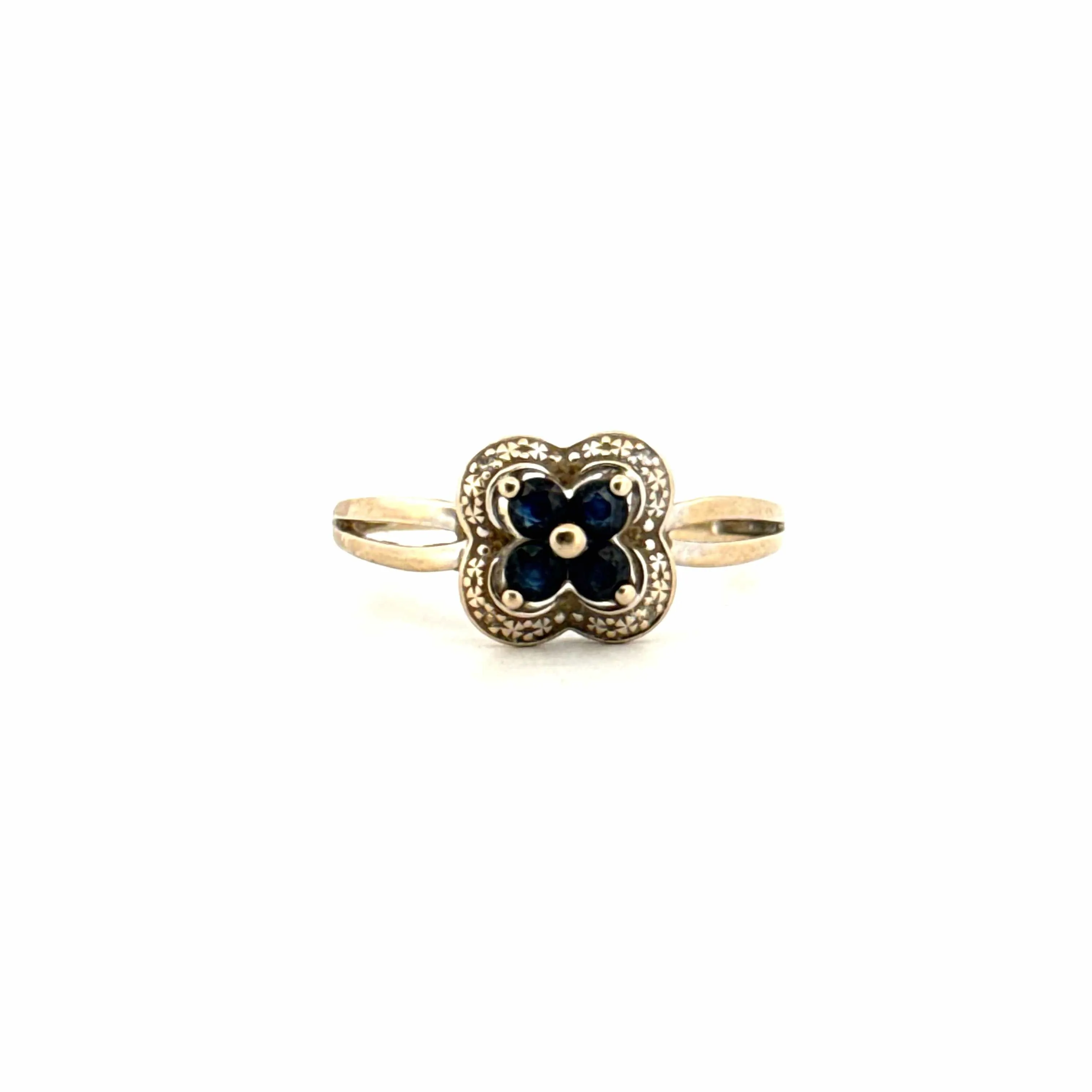 Bague Or Blanc Saphirs et Diamants sold by 58 Facettes