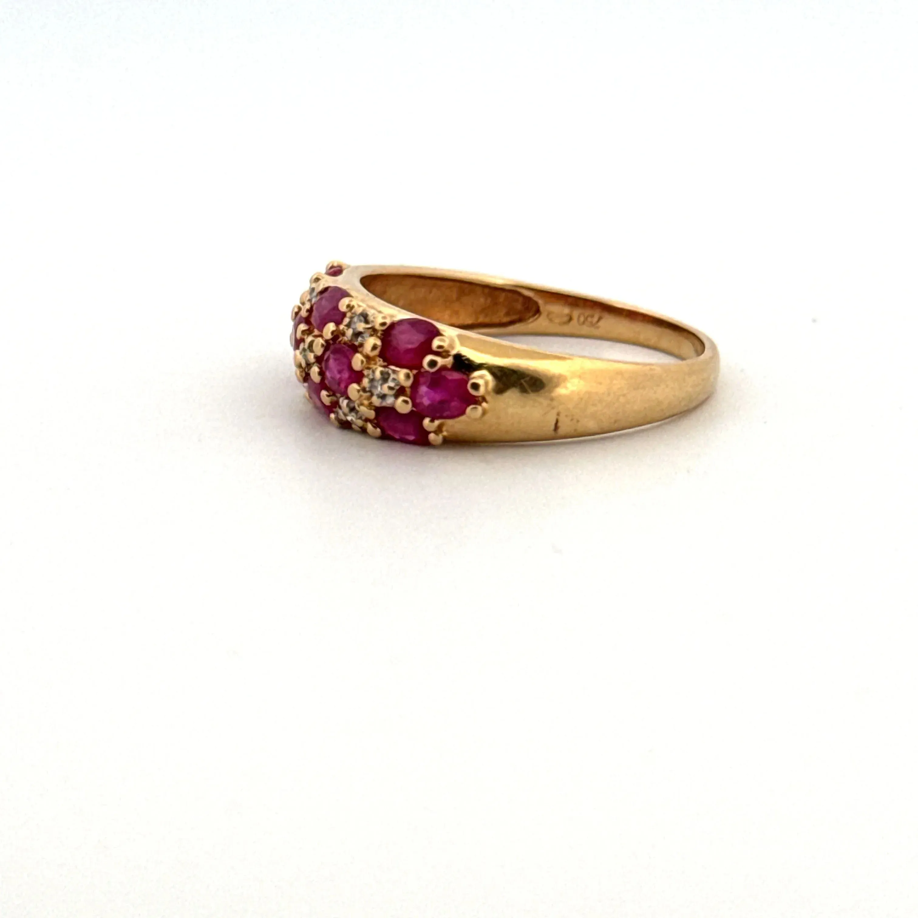 Bague Or Jaune Rubis Diamants sold by 58 Facettes product image thumbnail 3